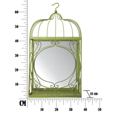 P/Wazy Metalowe z Lusterkiem do Zawieszenia 35x18x66 cm